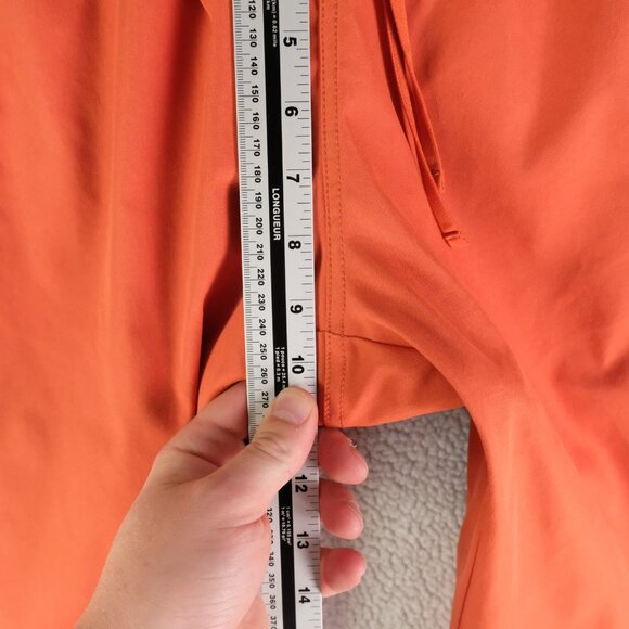 Outdoor Voices Pants Womens XS Orange Windbreaker Elastic Waist Pockets Athletic - Picture 6 of 10
